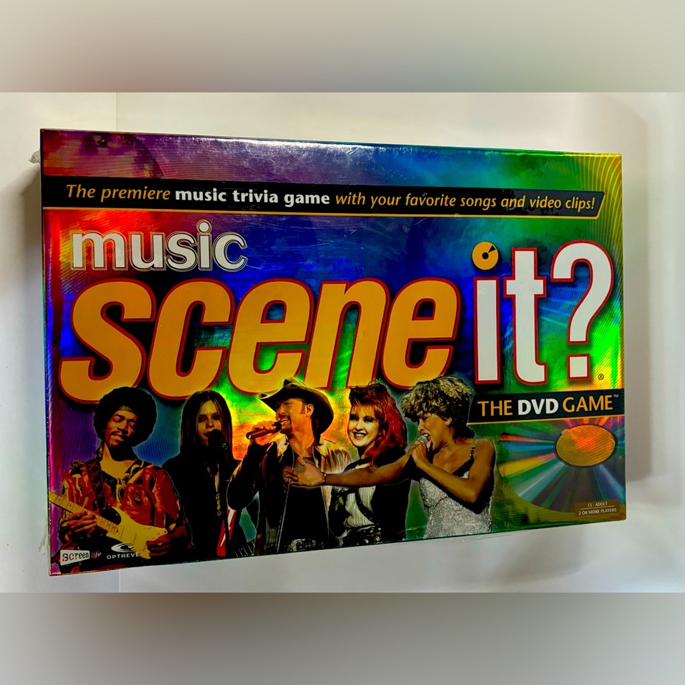 🔥Scene It? Game Music Edition 2004 The DVD Game Complete NEW Sealed🔥